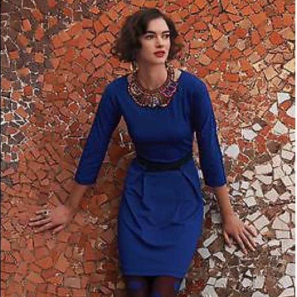 Girls from Savoy Ponte Dress Blue - Picture 2 of 8